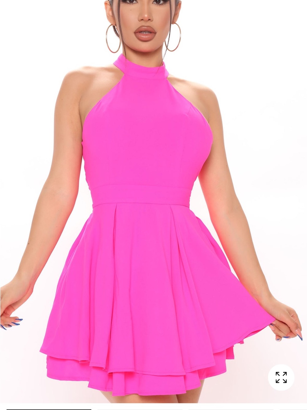 Bright pink dress